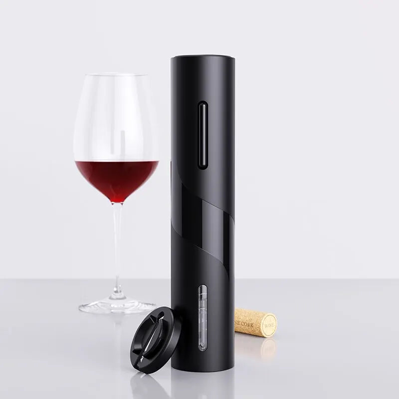 4-In-1 Electric Wine Opener Set, Pourer, Stopper, Storage Base & Cutter