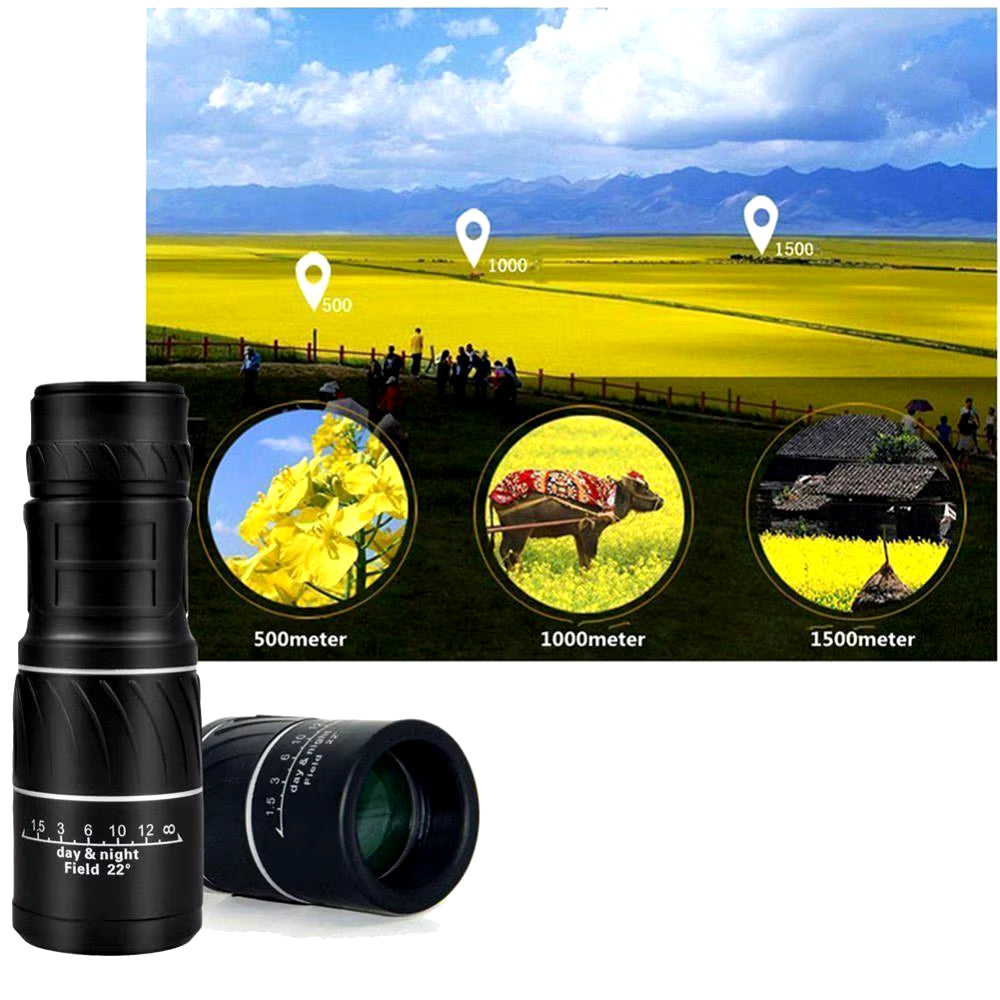 Powerful Monocular Telescope 40X60 Zoom Binoculars Long Range Night Spyglass for Outdoor Camping Bird Watching Tools