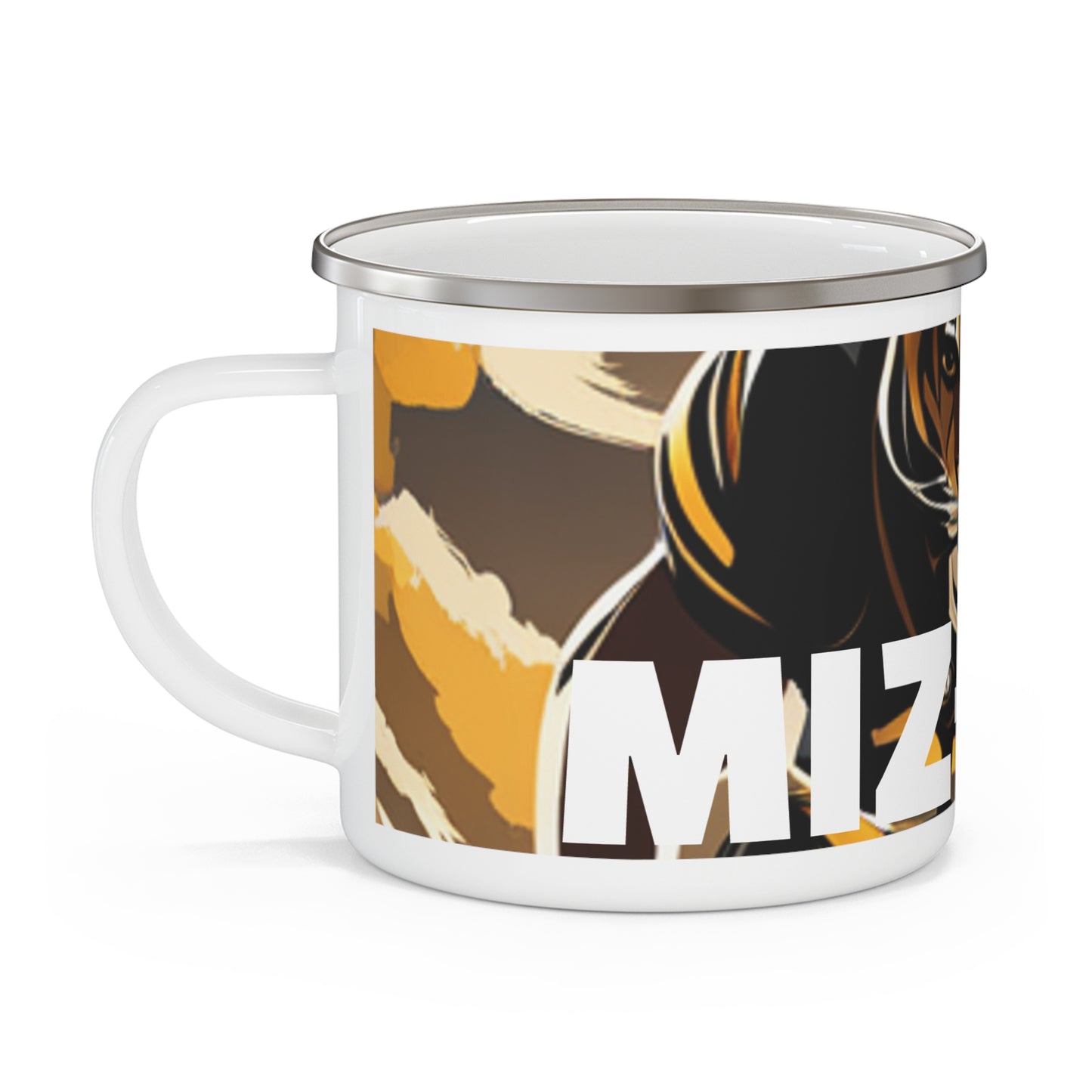 Enamel Mug MIZ-ZOU Missouri Football Celebration Coffee Cup