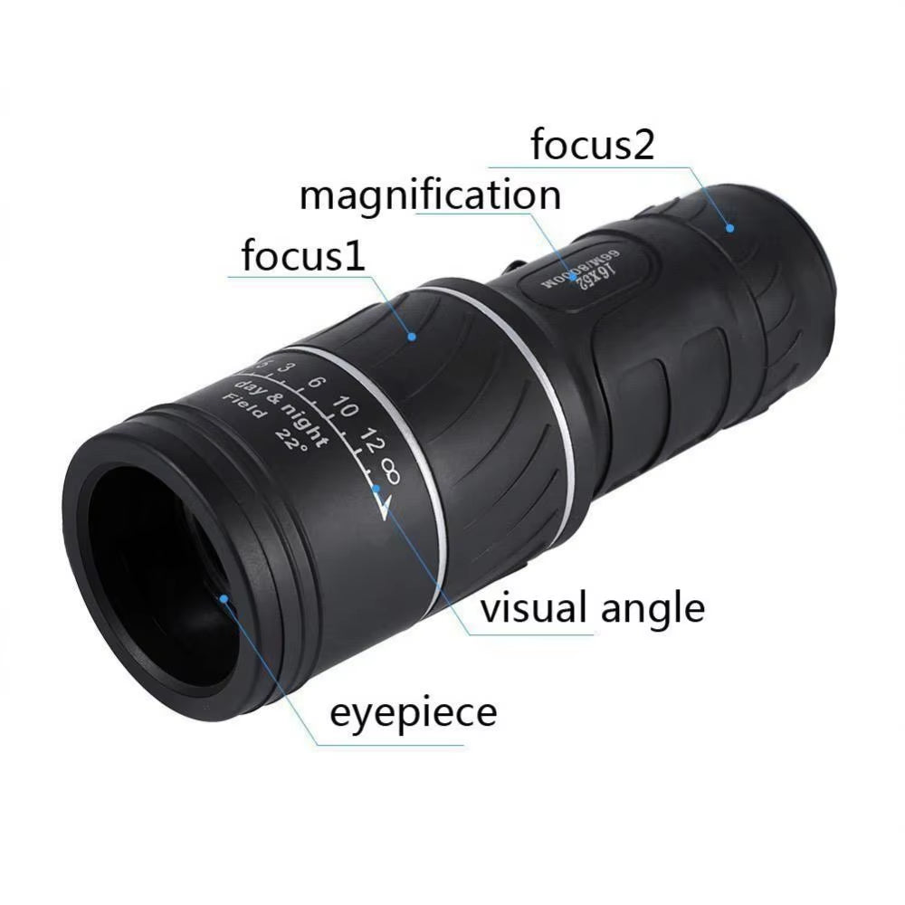 Powerful Monocular Telescope 40X60 Zoom Binoculars Long Range Night Spyglass for Outdoor Camping Bird Watching Tools