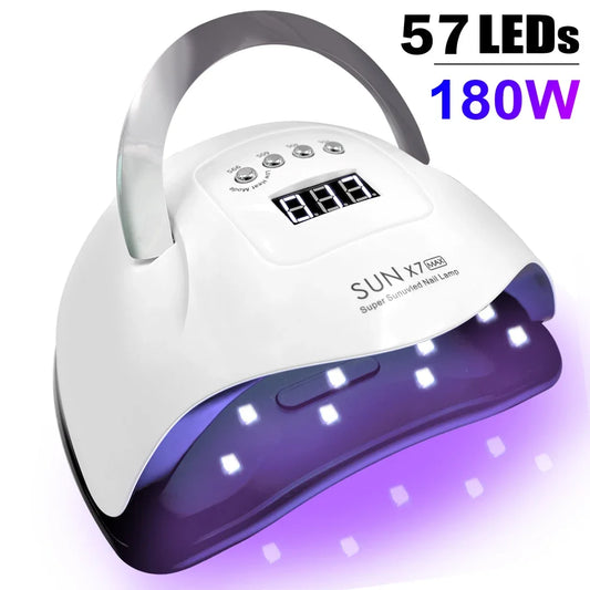 300W UV LED Nail Lamp for Nails Curing All Gel Polish with Large Screen Professional Nail Equipment Manicure Drying Lamps